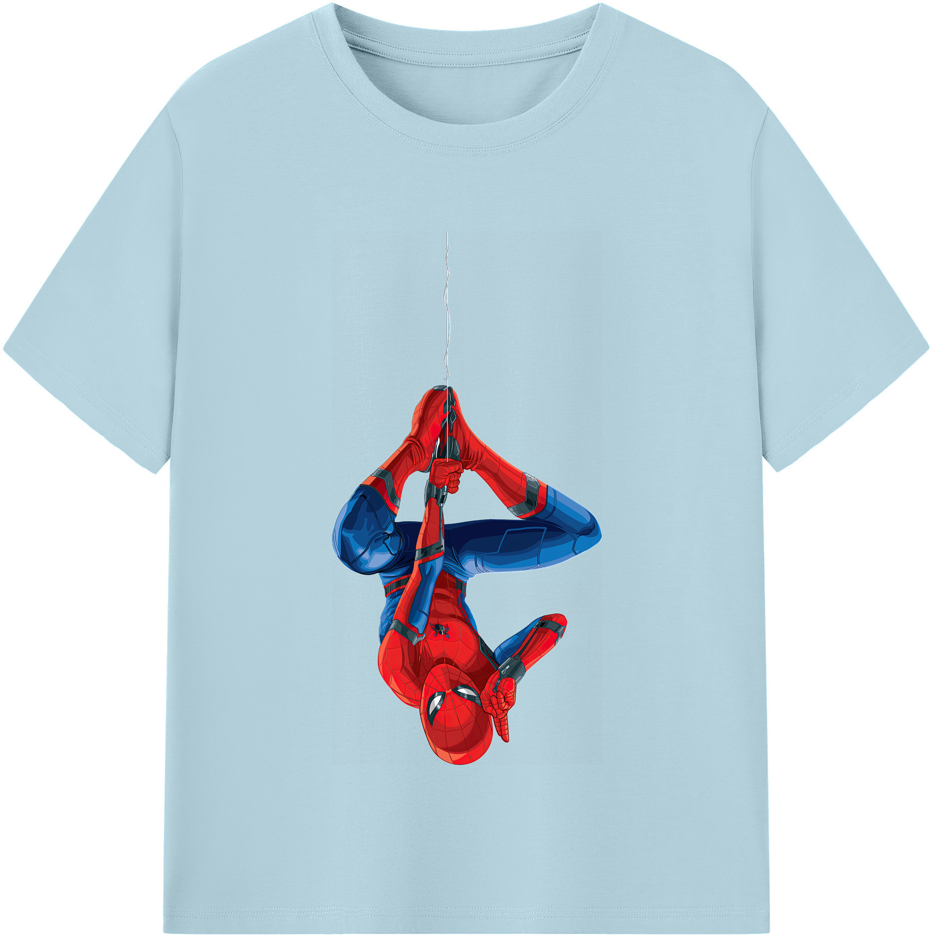 （画像用） Spider Man スパイダーマン 綿100％半袖Tシャツ（フロントプリント）